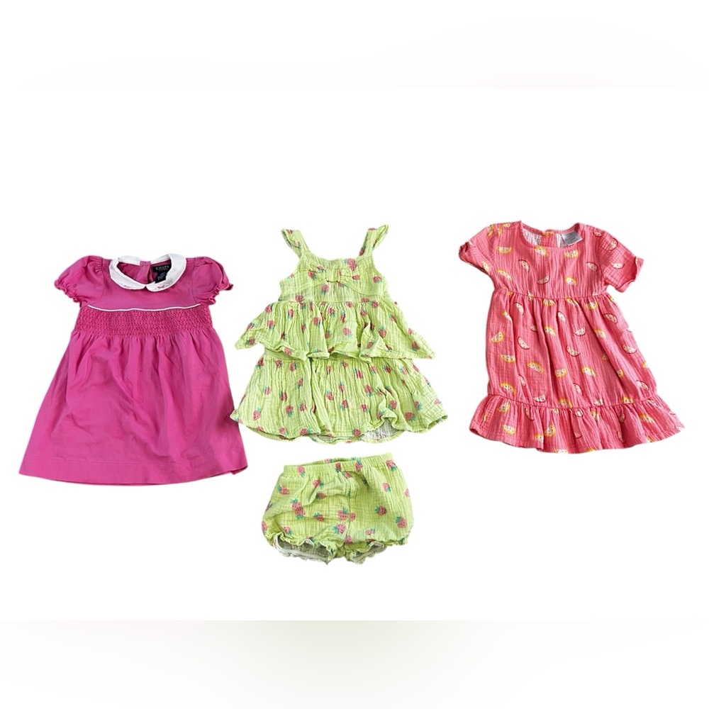 Colorful Girls' Summer Dresses Set
